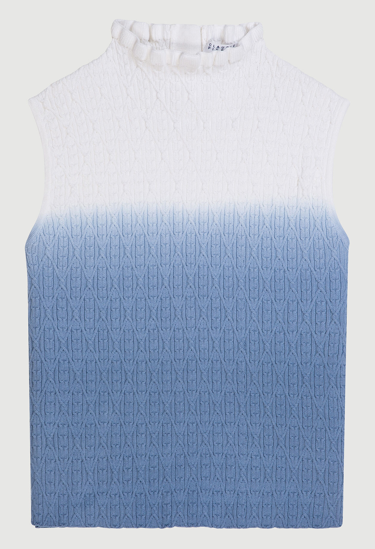 Top en maille sans manches