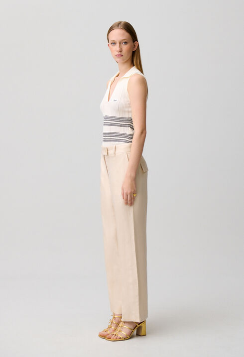 Pantalon fluide lin