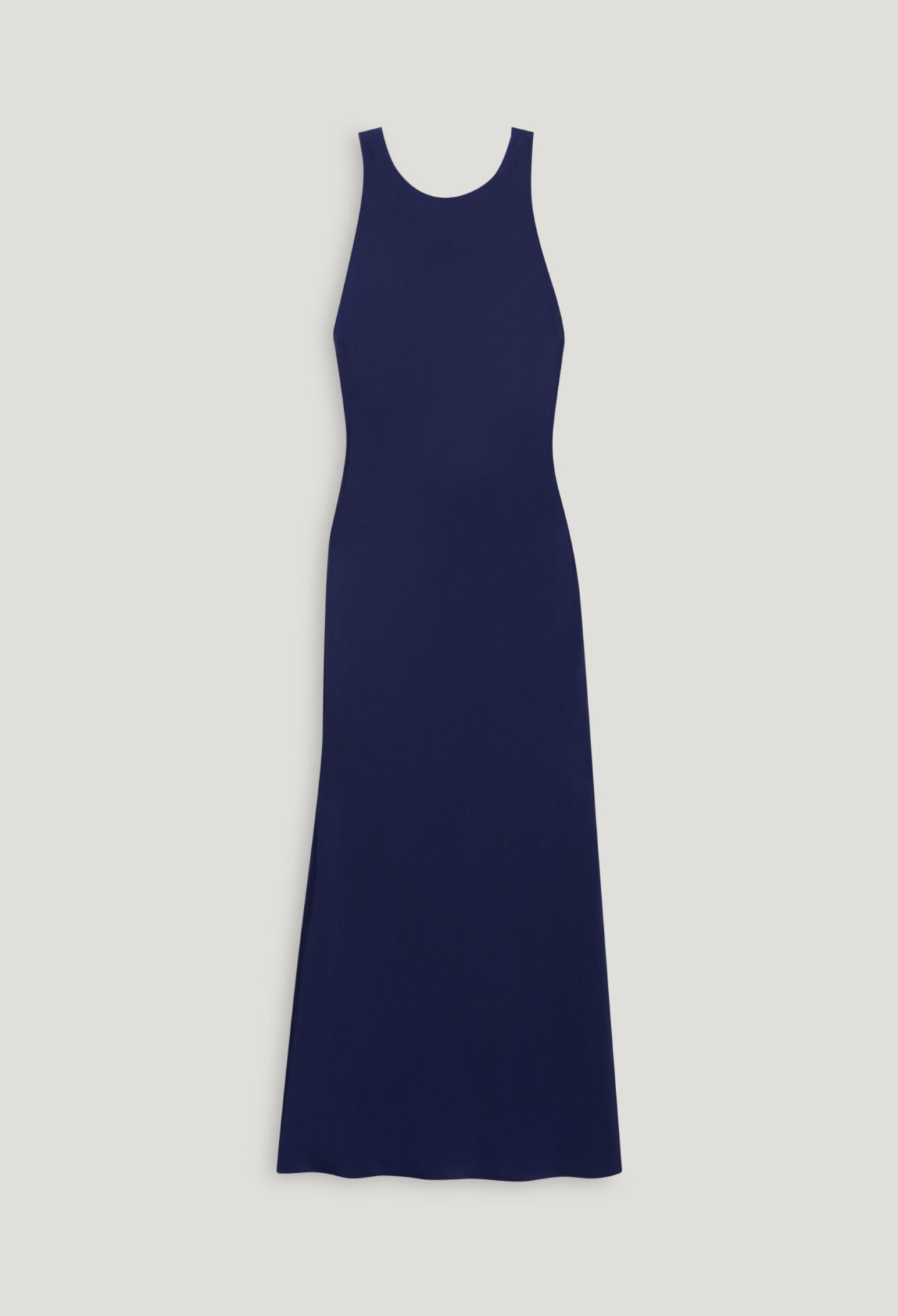 Robe longue satinée