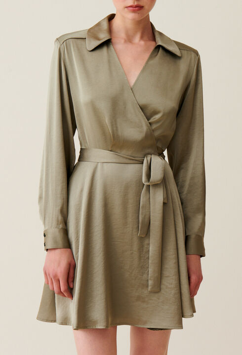 Robe courte portefeuille vert