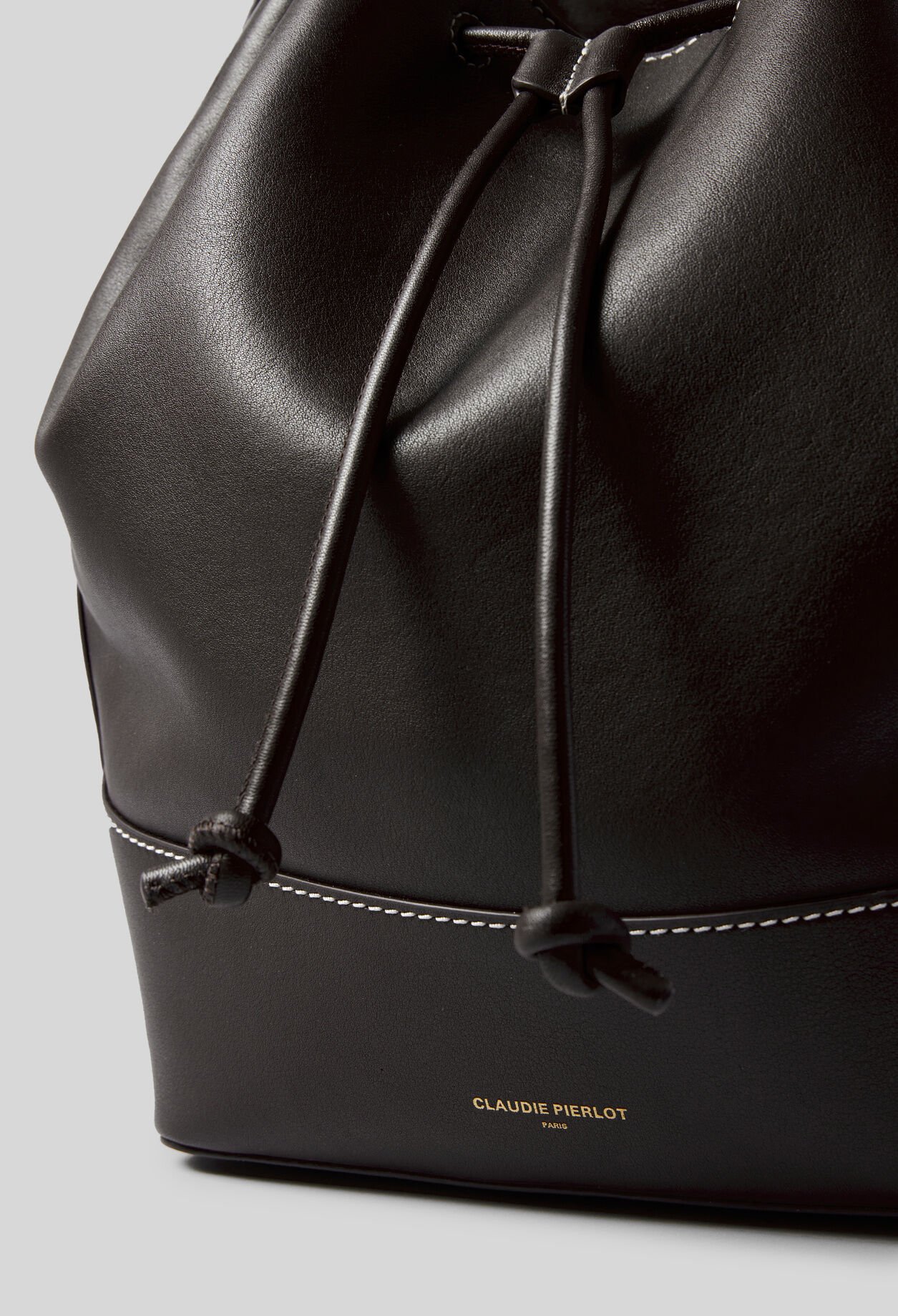 Grand sac seau cuir