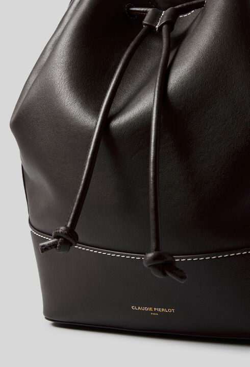 Grand sac seau cuir