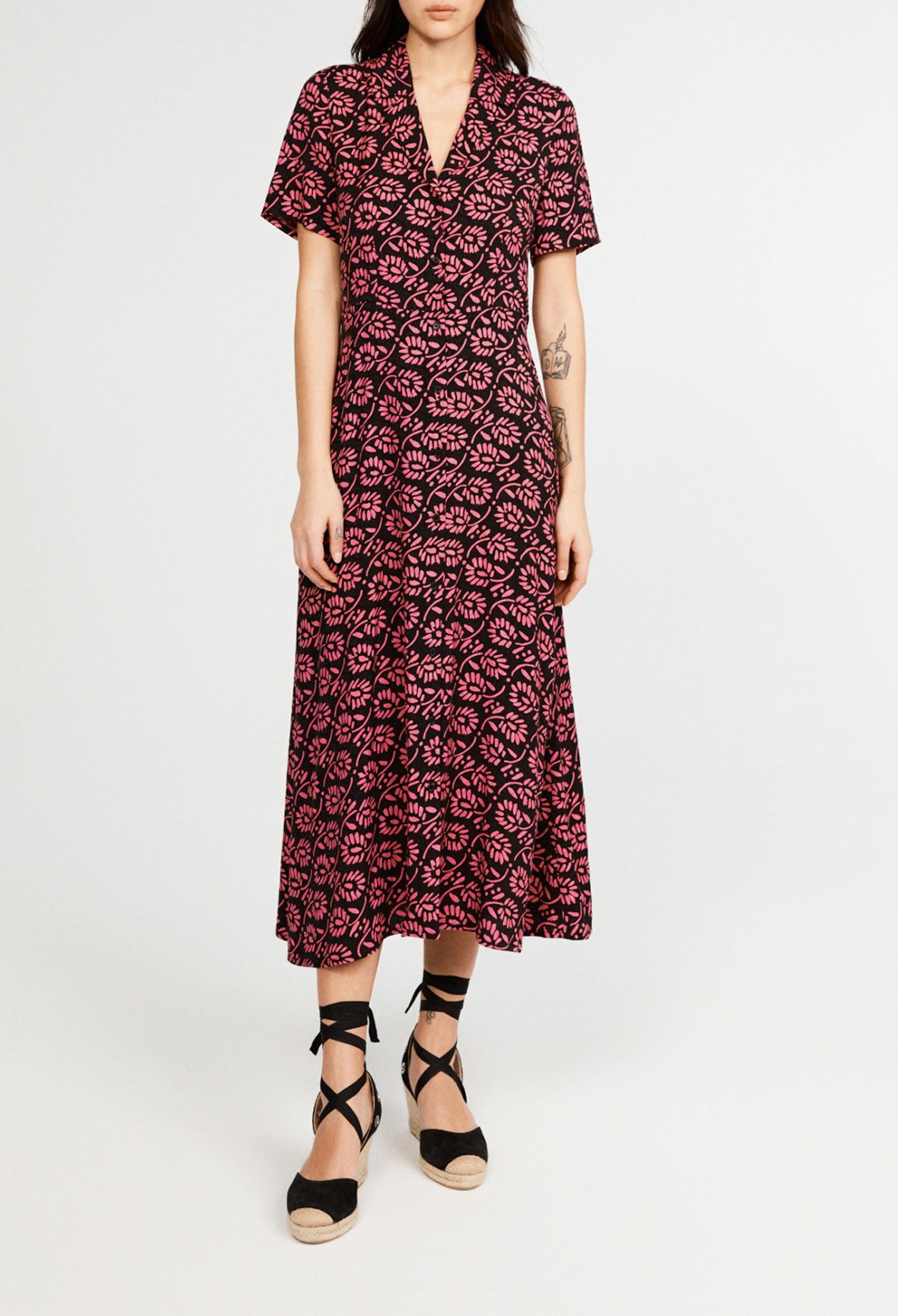 Robe longue chemise