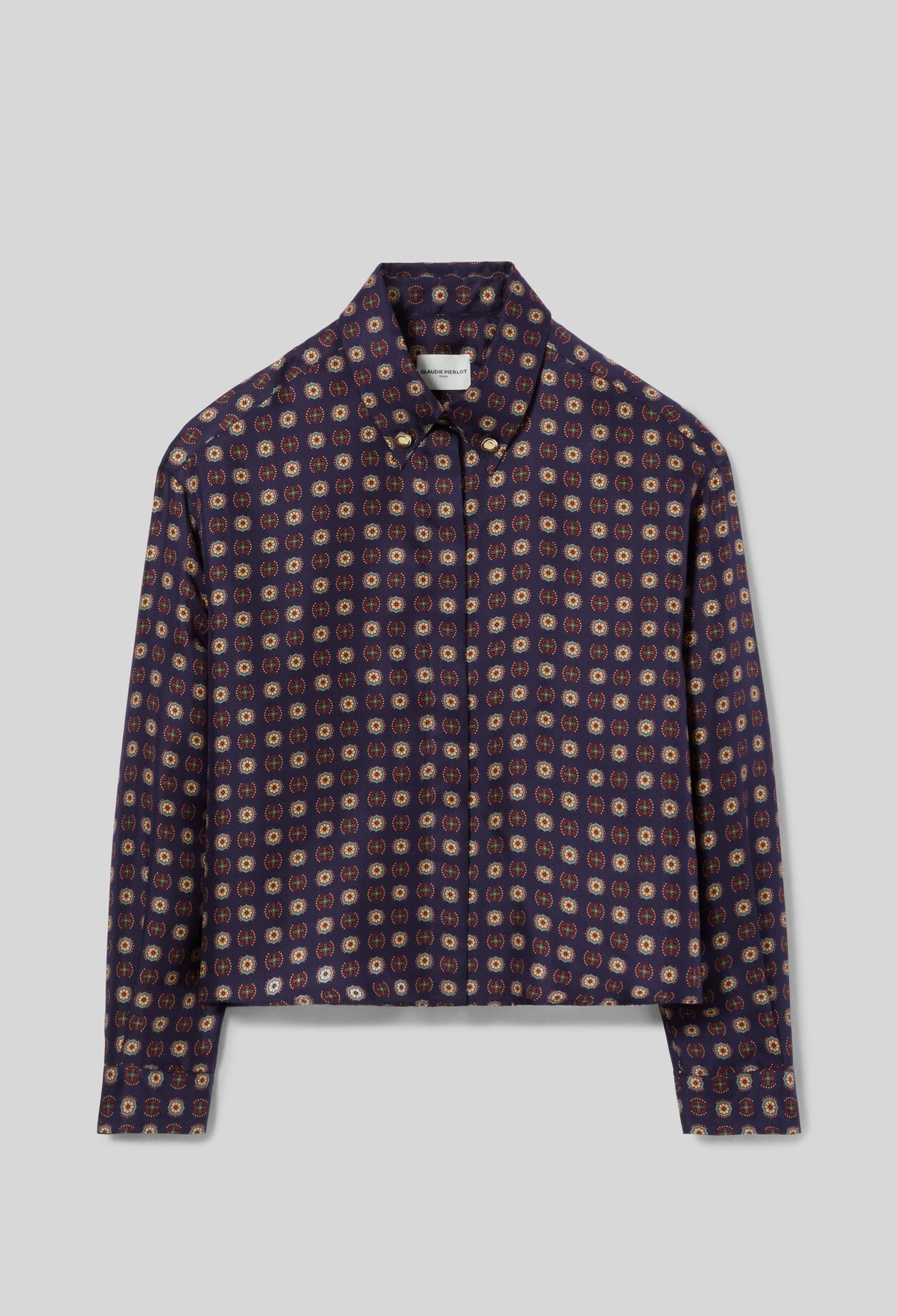 Chemise imprim&eacute;e soie
