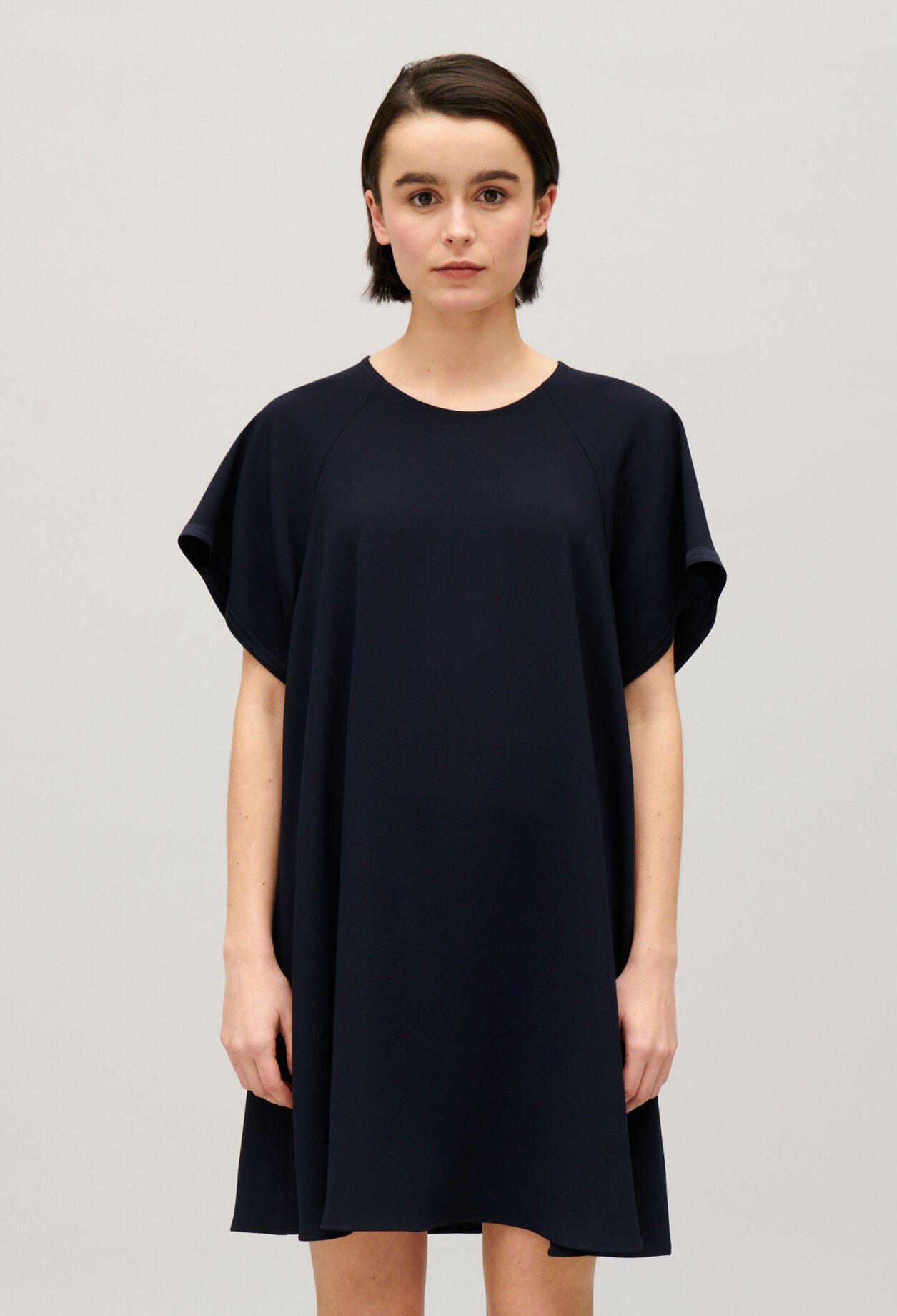 Robe courte babydoll marine