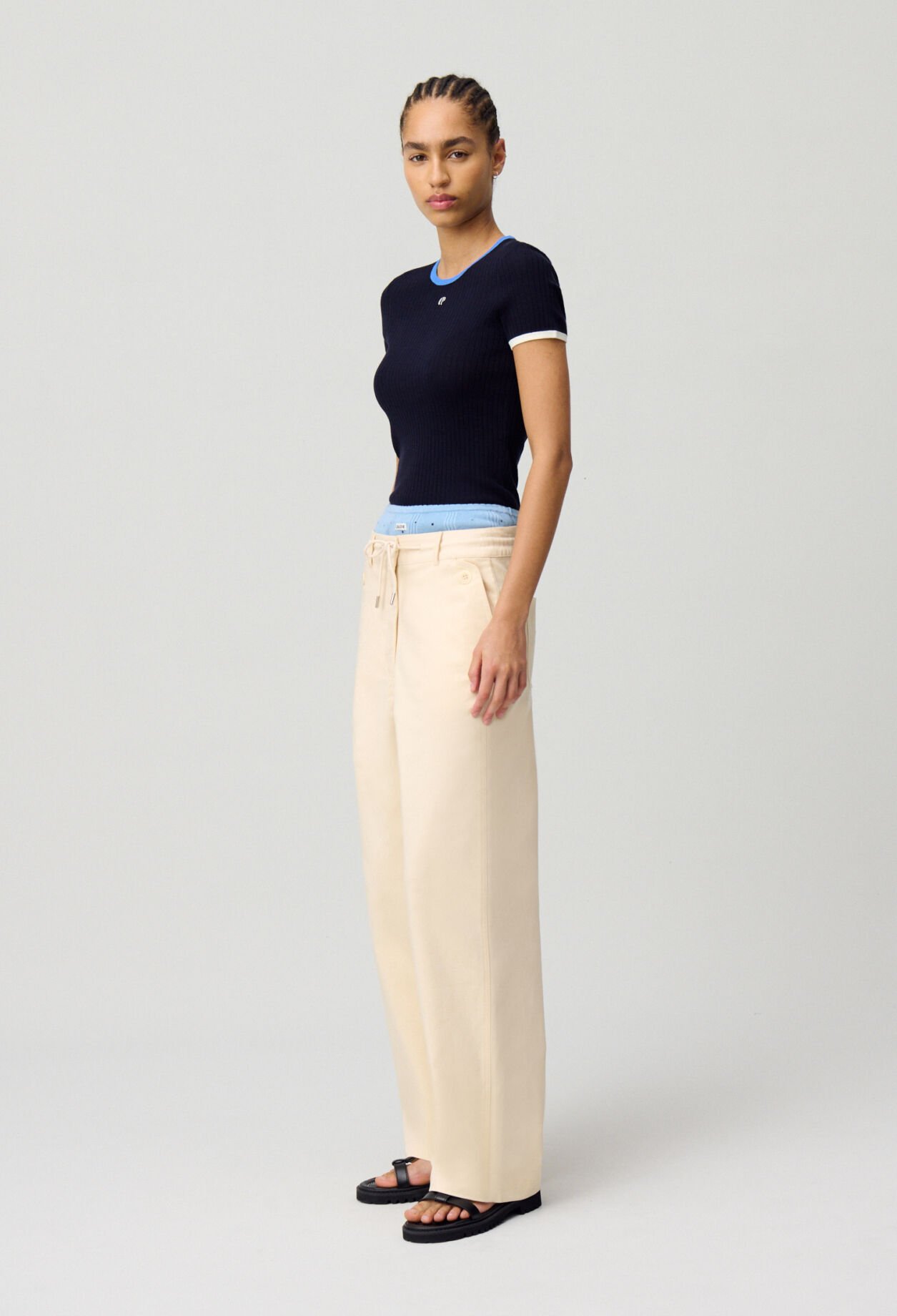 Pantalon cargo taille basse