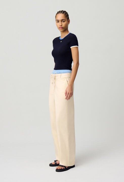 Pantalon cargo taille basse