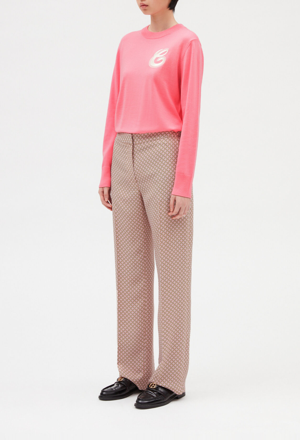 Pantalon imprimé rose