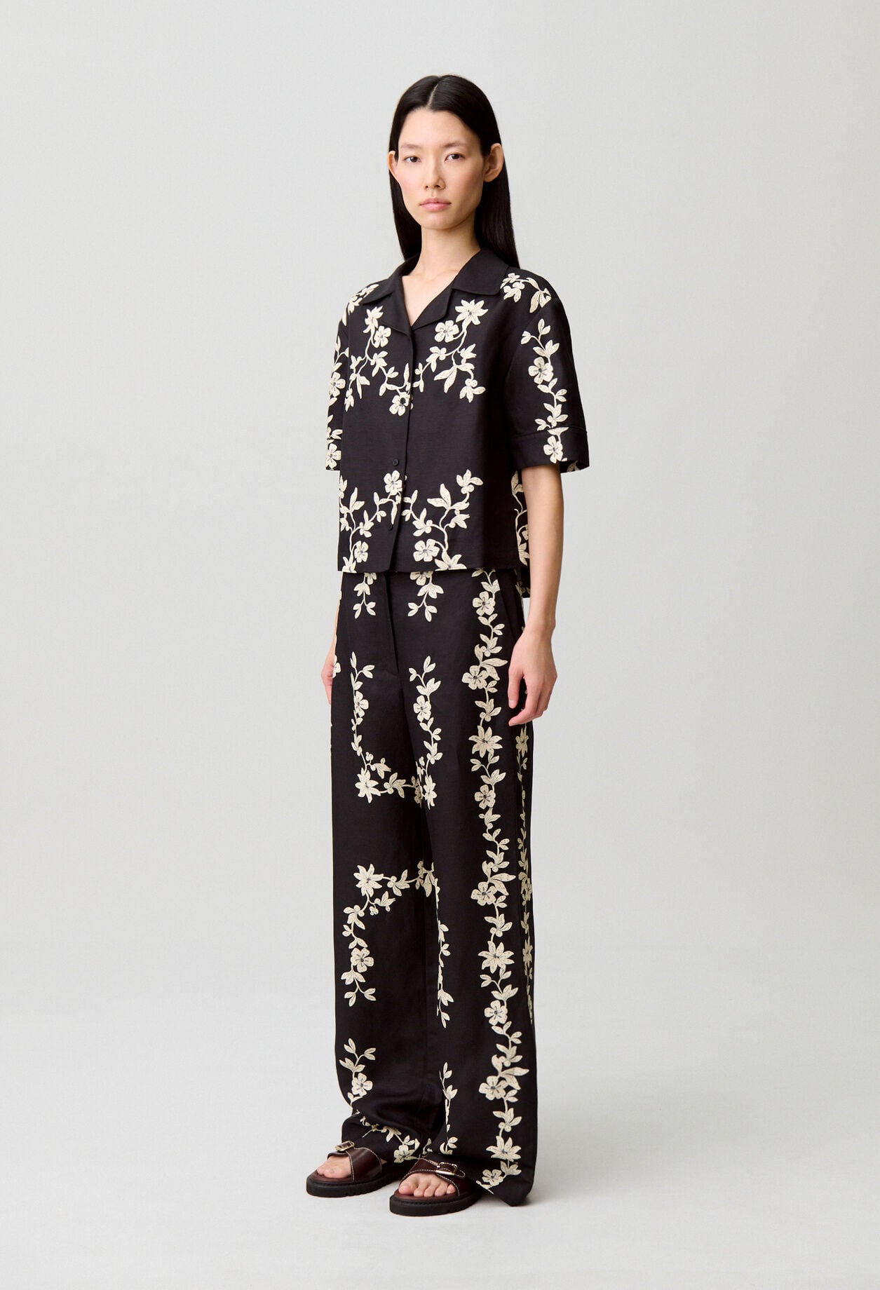 Chemise fleurs