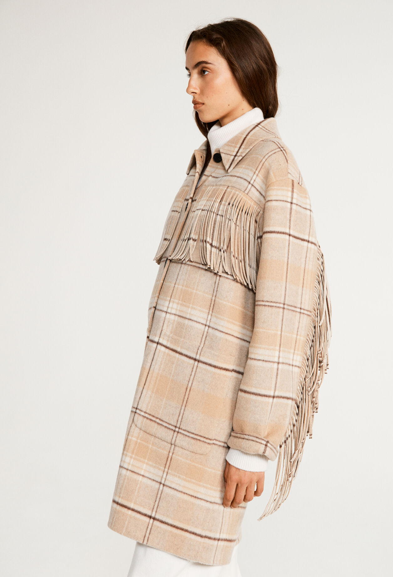 Veste a carreaux oversize