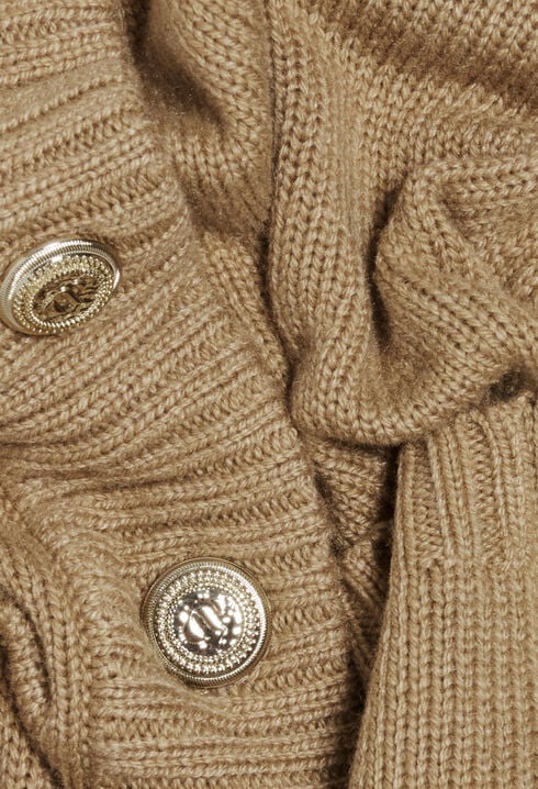 Cardigan court maille épaisse