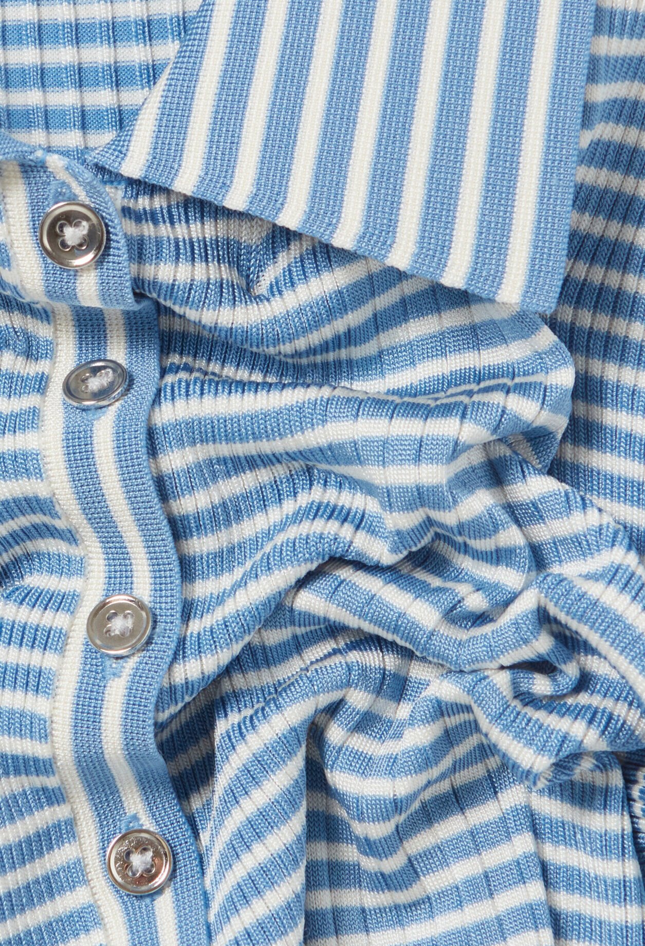 Top polo rayures boutonné