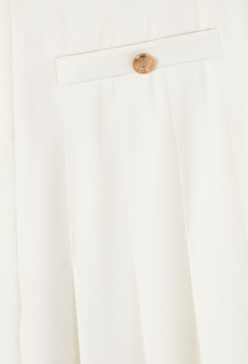 Pantalon large à plis
