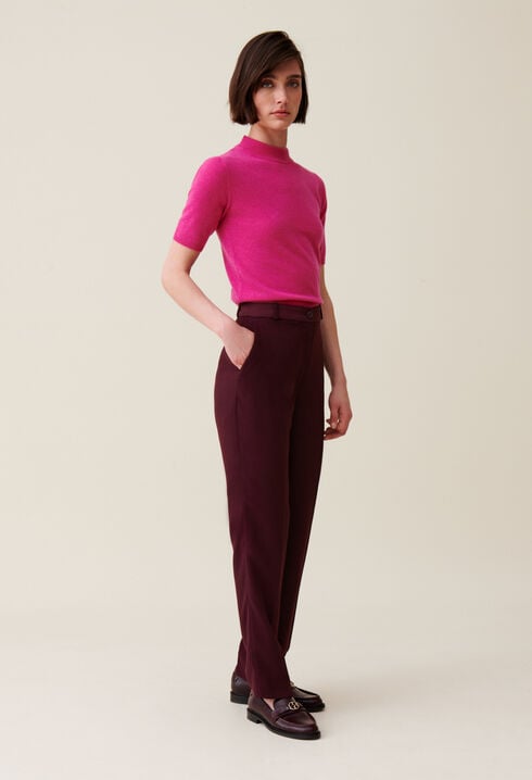 Pantalon tailleur coupe cigarette