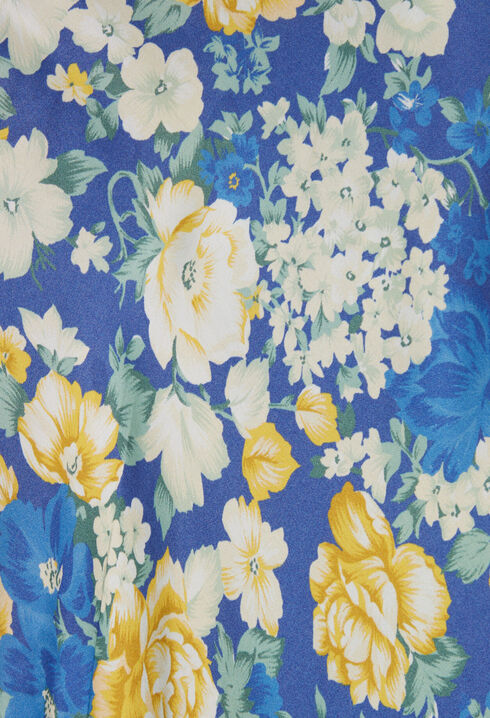 Jupe mi-longue à fleurs