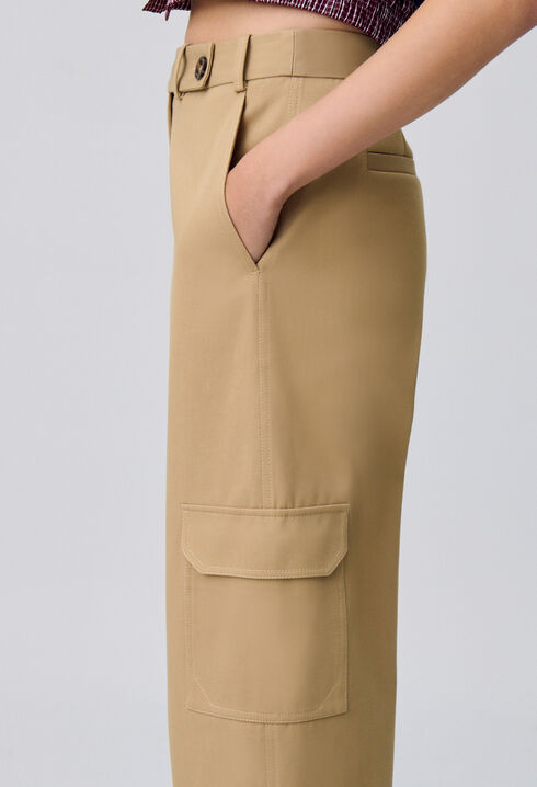 Pantalon cargo droit large