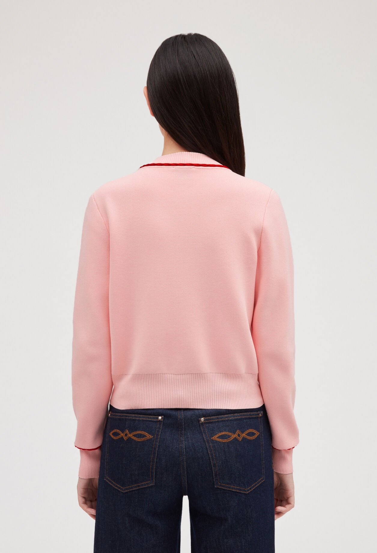 Cardigan liserés tressés