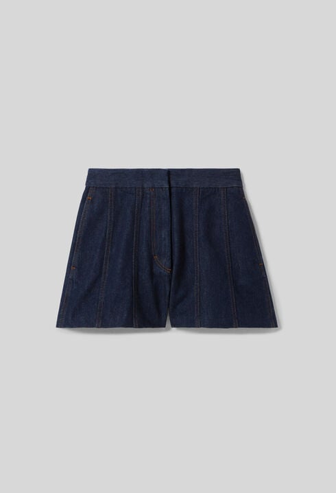 Short court denim brut