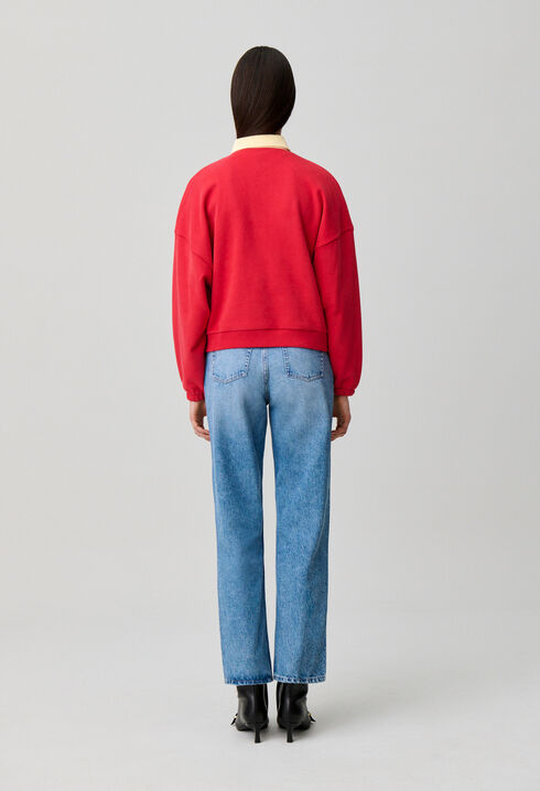 Sweatshirt oversize coton
