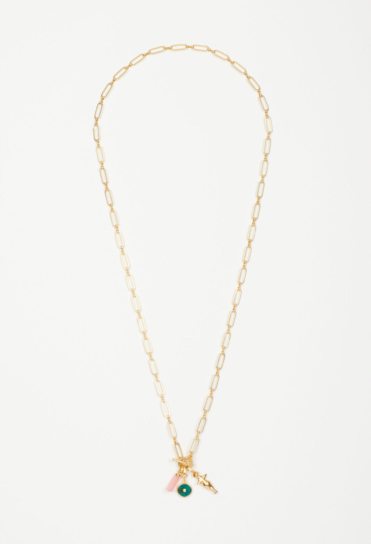 Long collier à charms