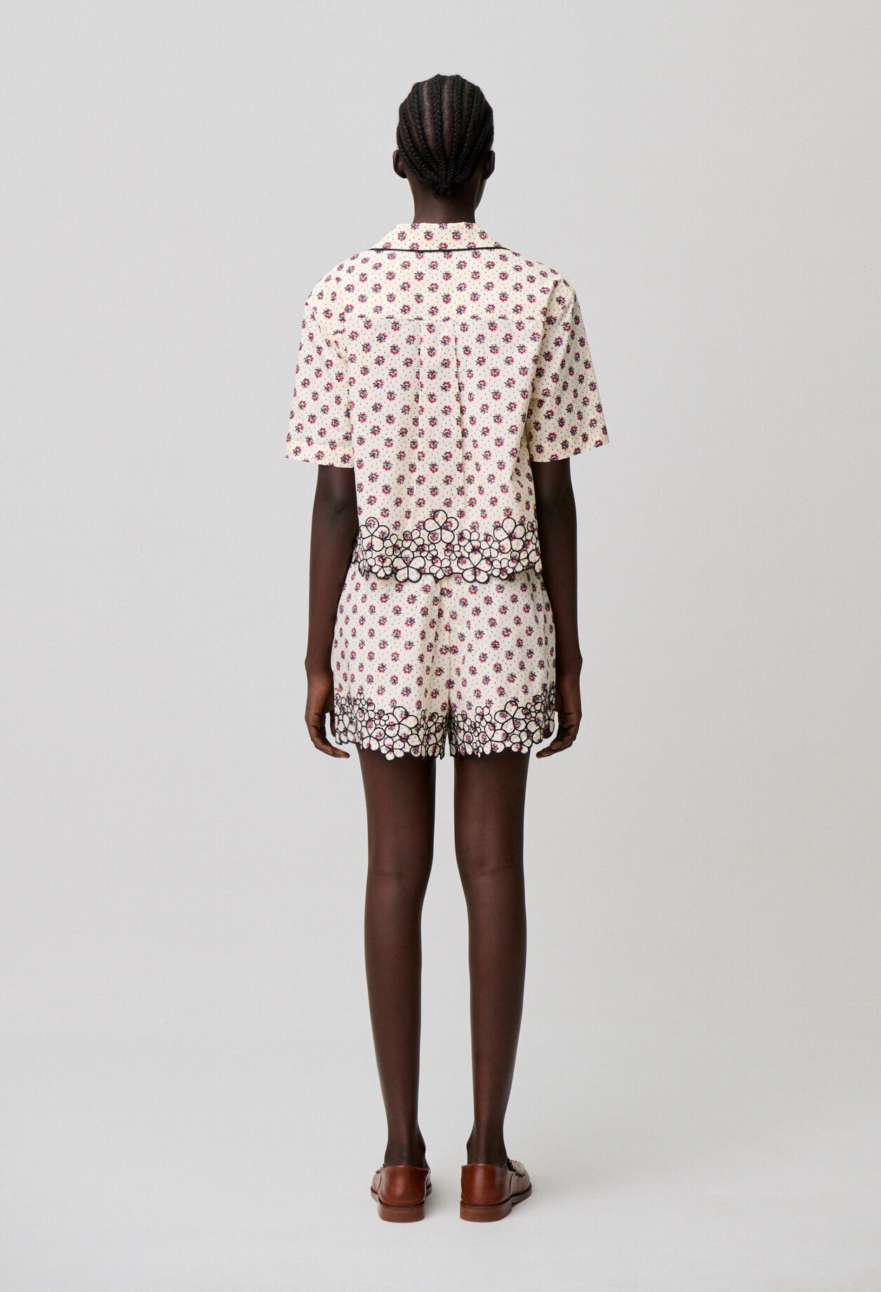 Chemise coton broderie