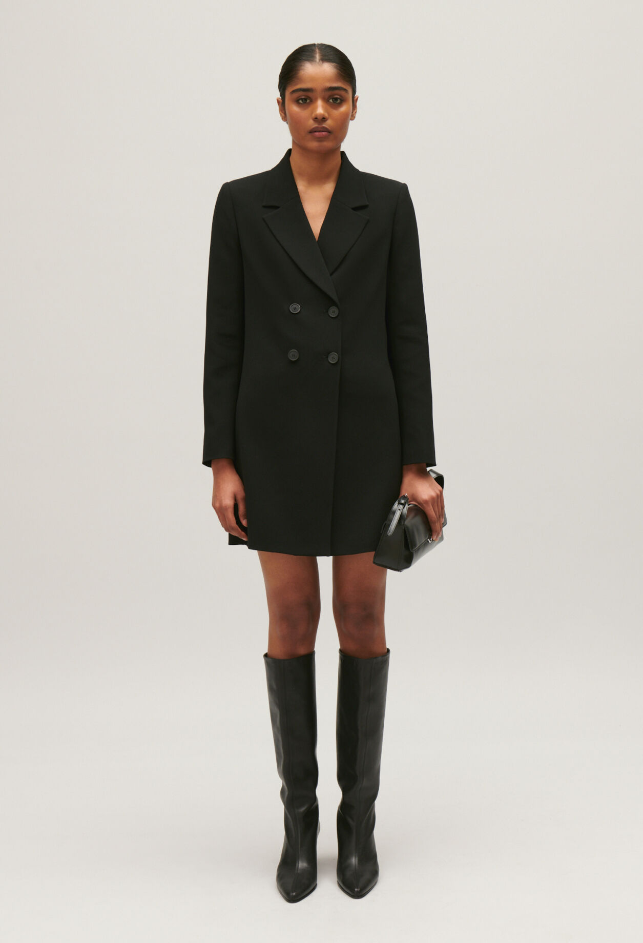 Robe courte tailleur noir pour femme Claudie Pierlot