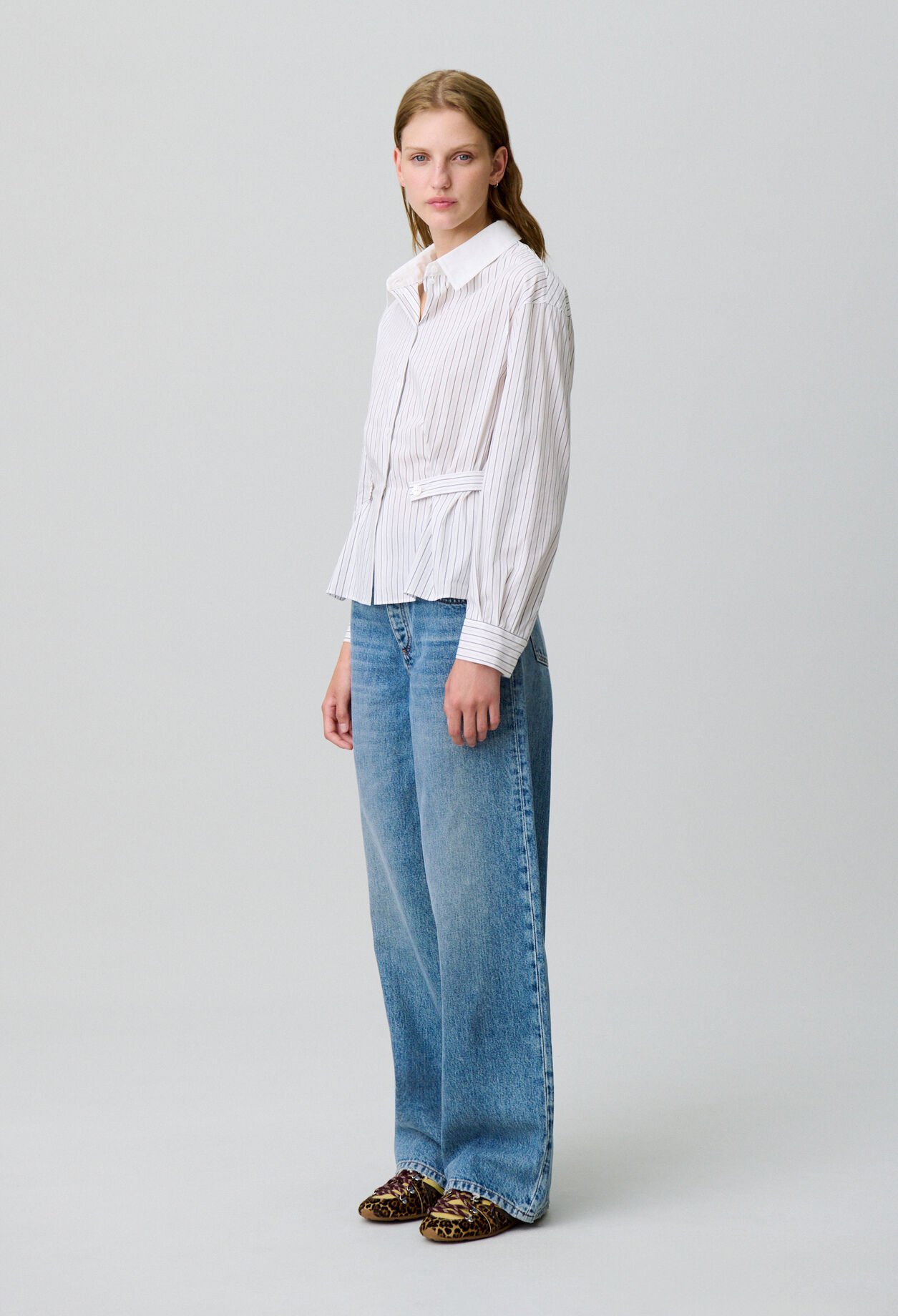 Chemise popeline rayée