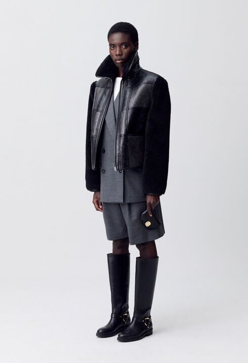 Blouson bi-matière