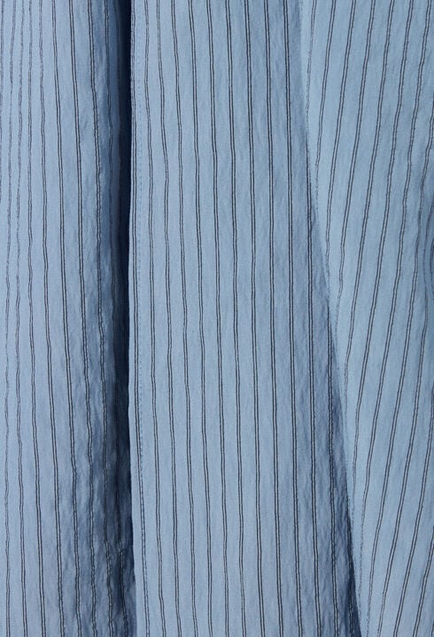 Robe courte cache-c&oelig;ur rayures bleu
