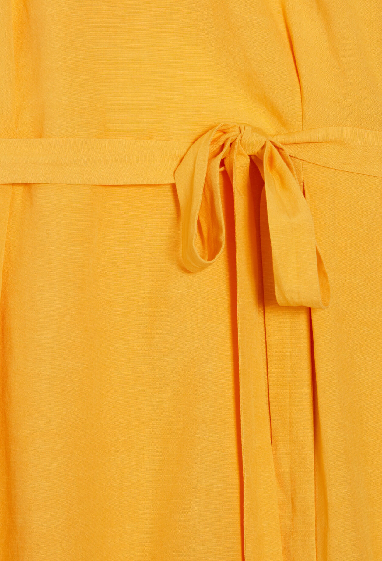 Robe midi asymétrique jaune 