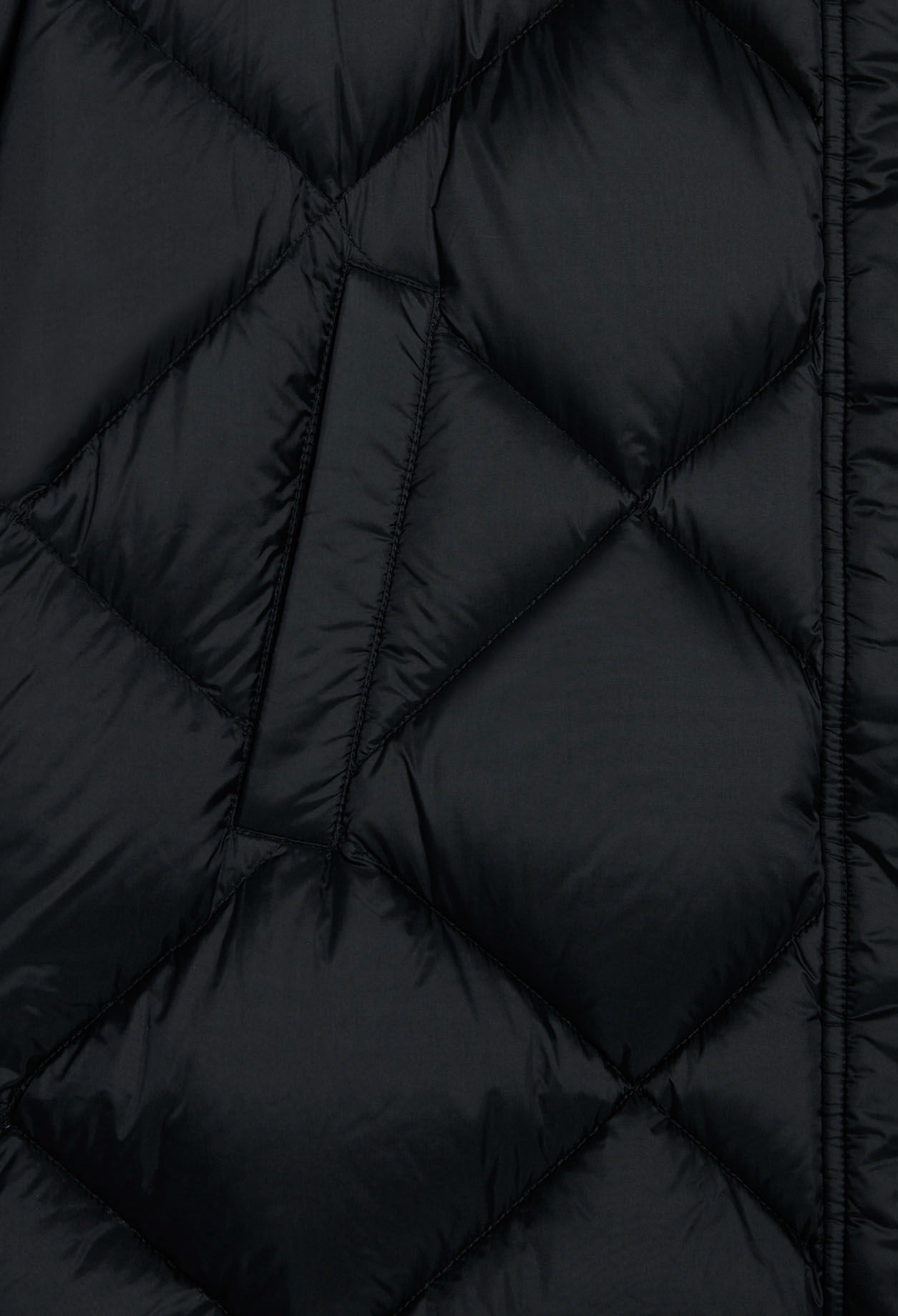 Doudoune longue polyester recyclé