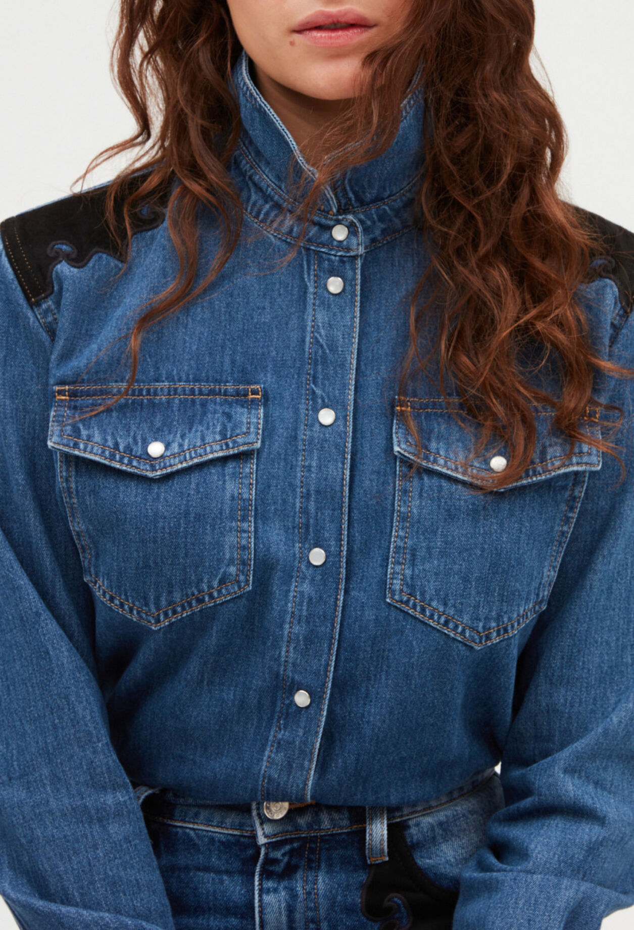 Chemise jean mid blue