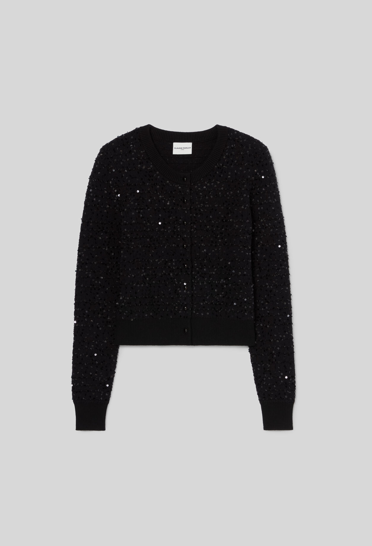 Cardigan classique maille sequins