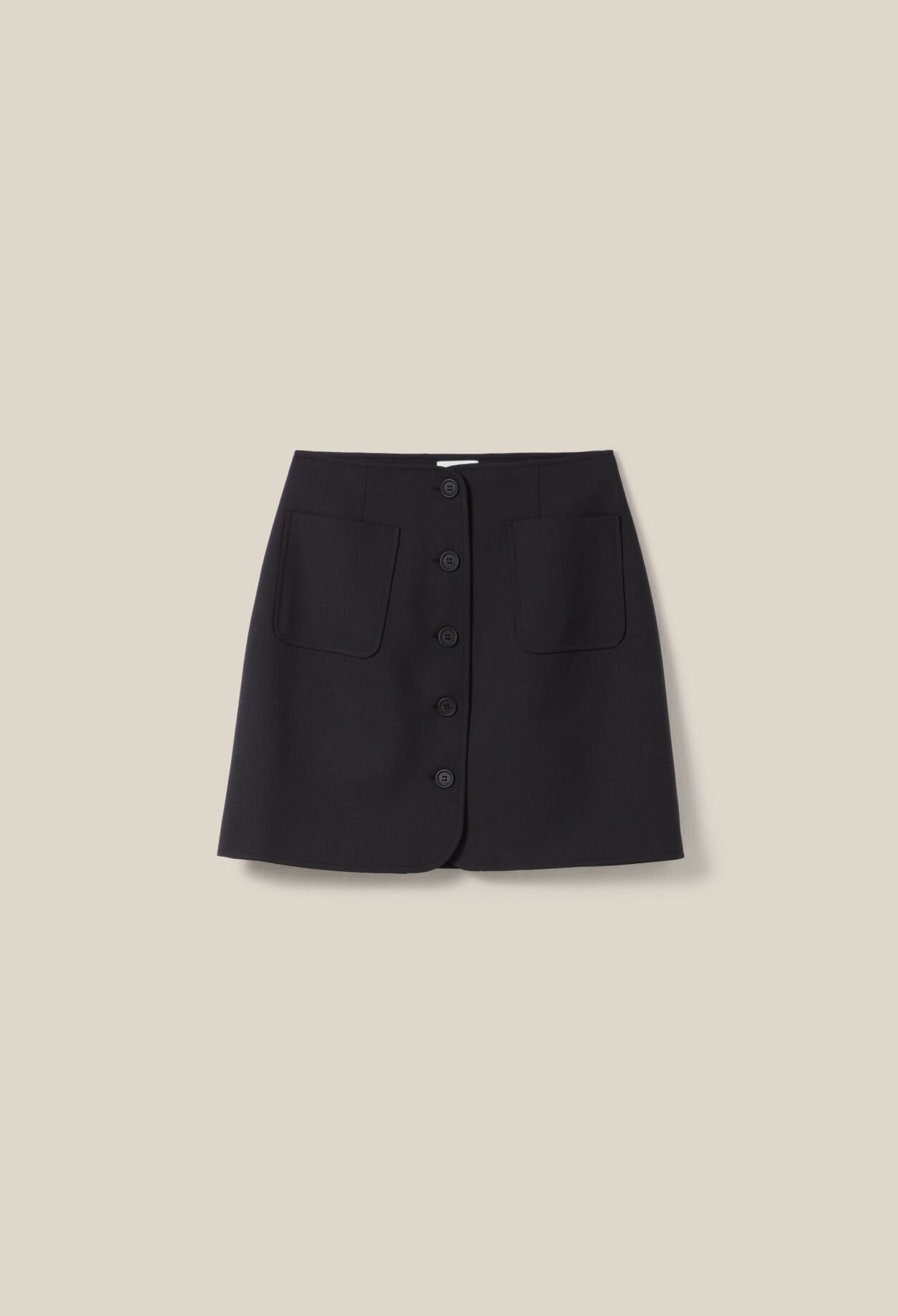 Jupe courte boutonnée