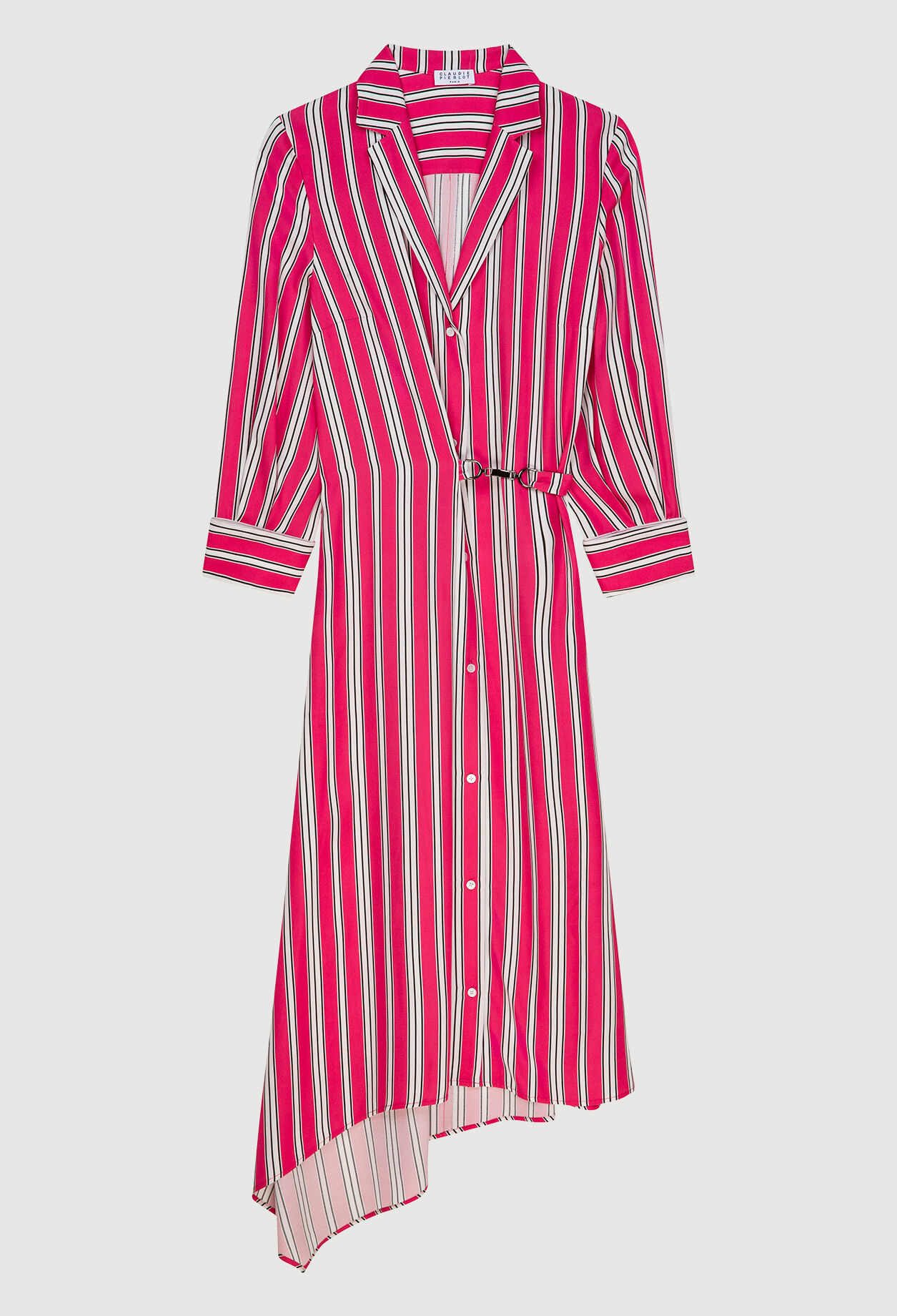 Robe midi à rayures