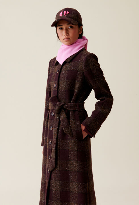 Manteau laine mélangée
