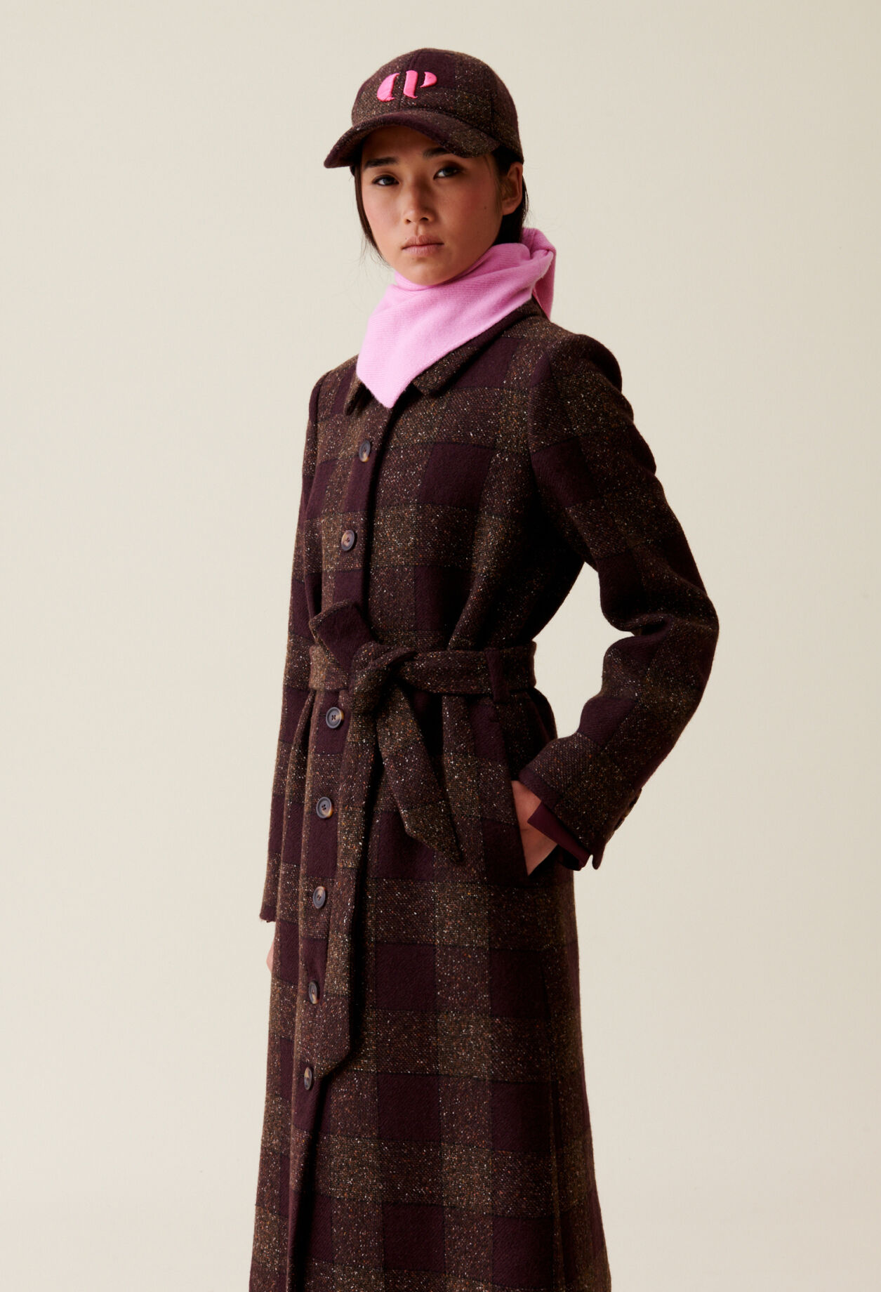 Manteau laine mélangée