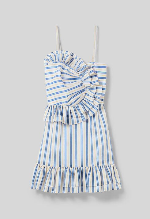 Robe courte volantée