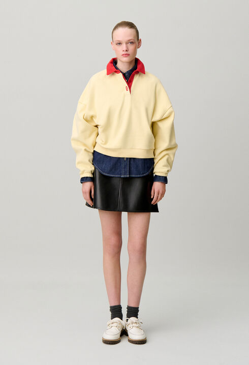 Sweatshirt oversize coton