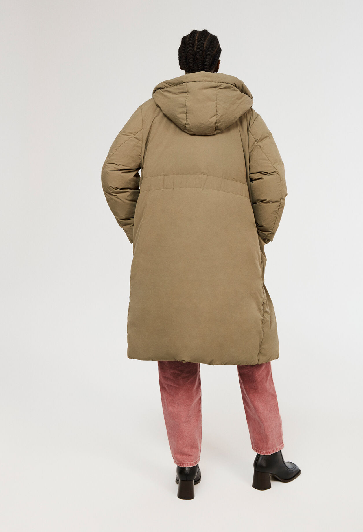 Parka longue en duvet