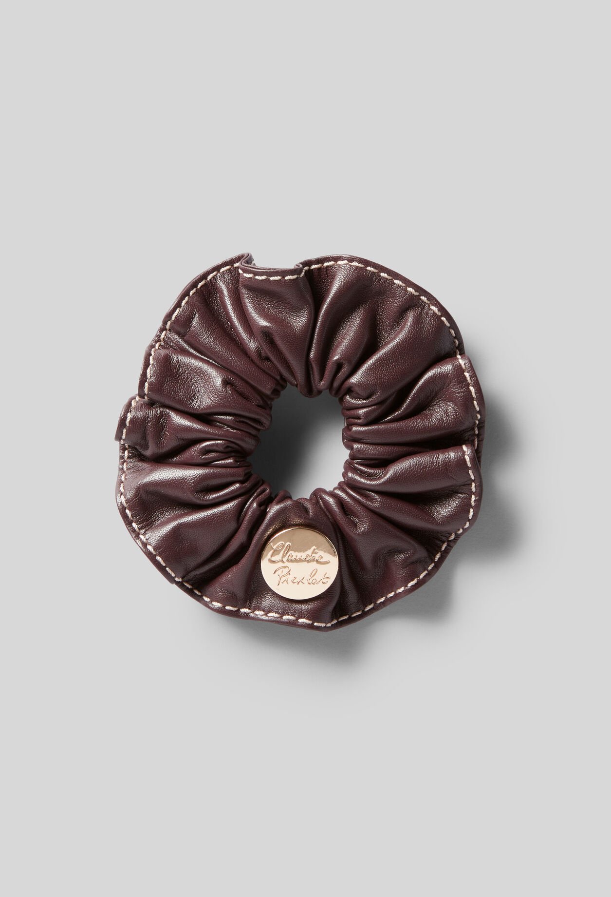 Chouchou cuir avec bijou