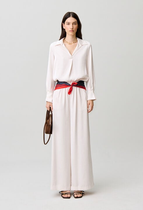 Blouse fluide col