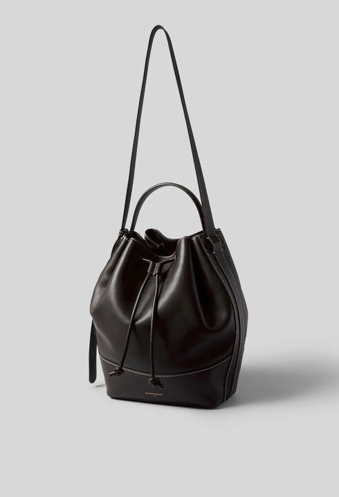 Grand sac seau cuir