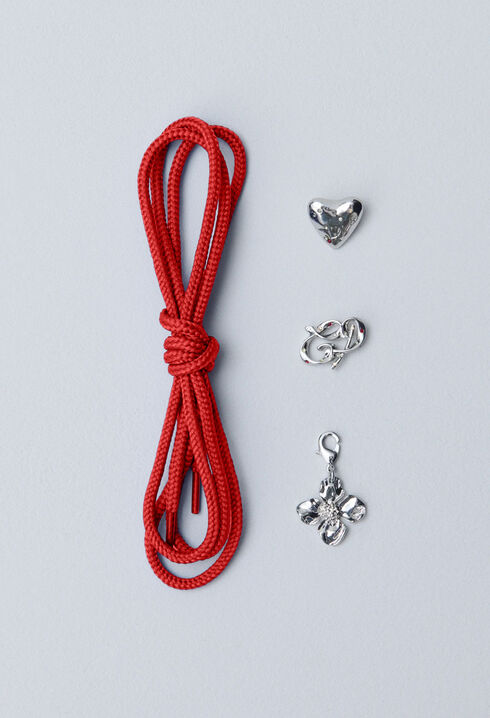 Paire de lacets rouges