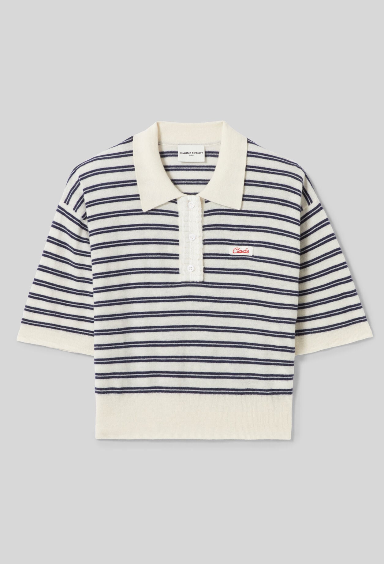 Polo maille rayures