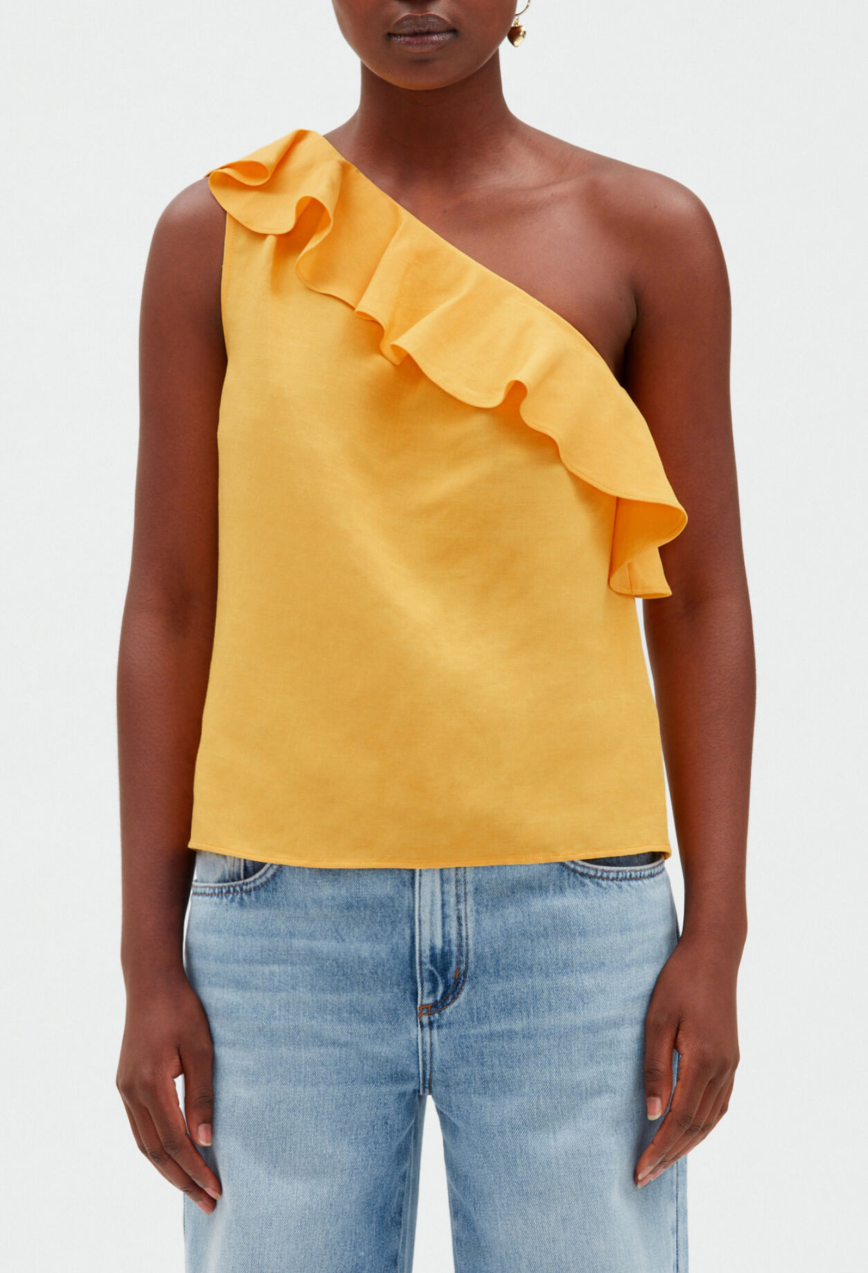 Top asymétrique jaune