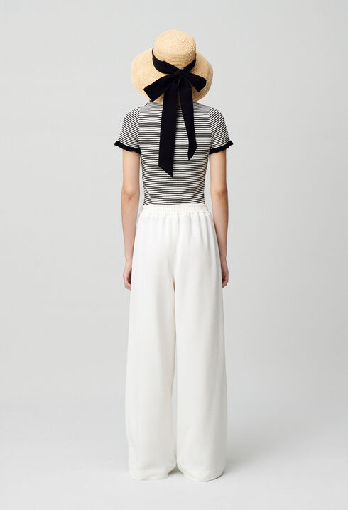 Pantalon fluide élastiqué