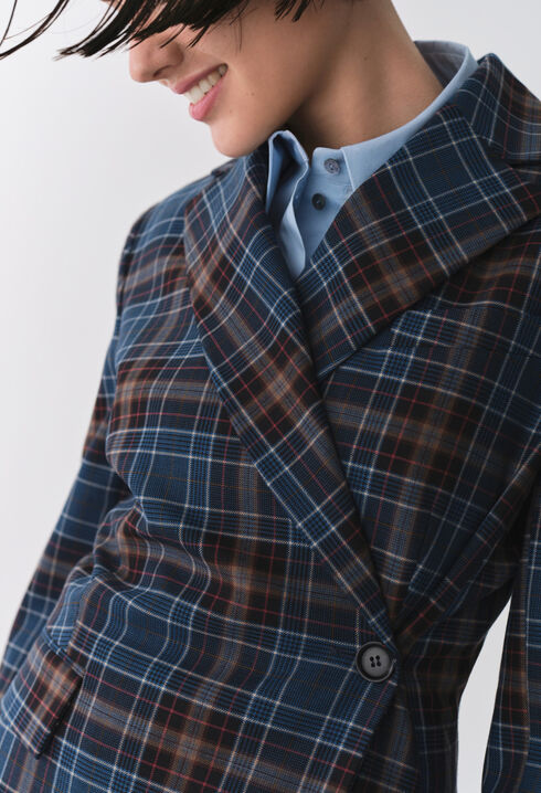 Veste tailleur carreaux