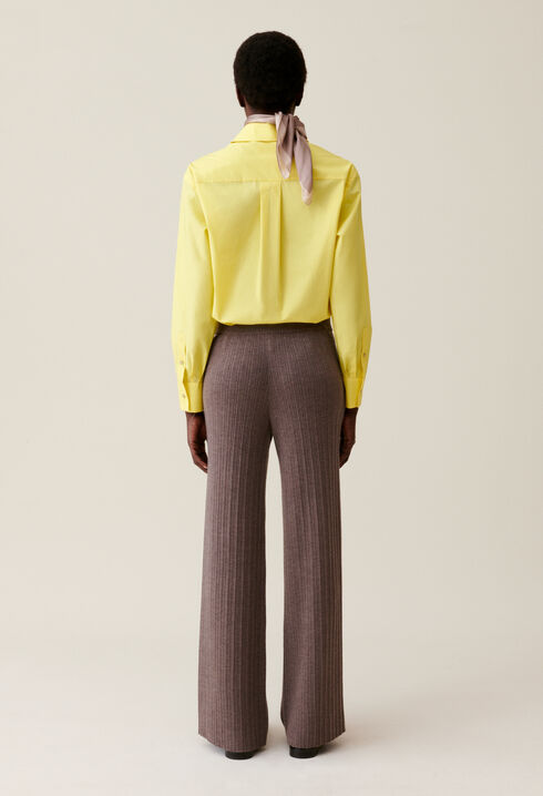Pantalon maille évasé