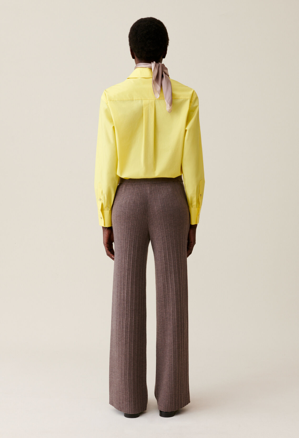 Pantalon maille évasé